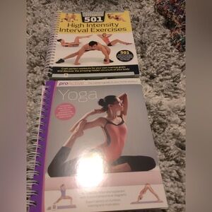 2 Workout Book Bundle, interval exercise and yoga